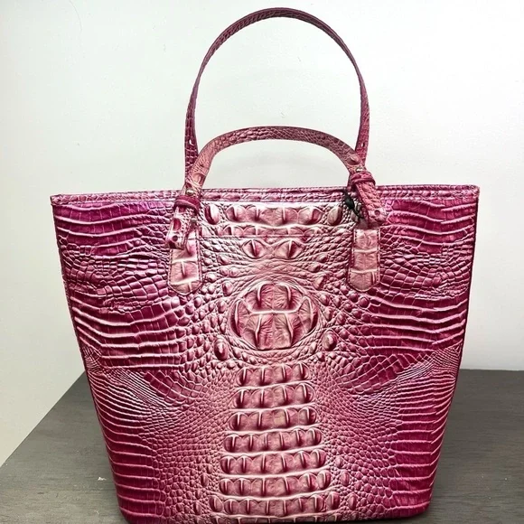 30-Brahmin Asher Magenta Ombré Melbourne Tote NWT - Picture 11 of 13